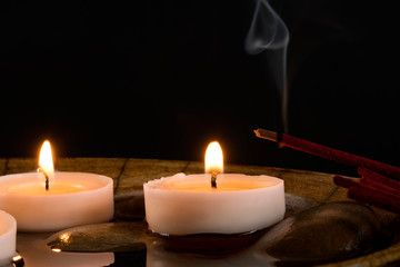 Fototapeta na wymiar mindful incense