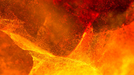 Hot Volcanic Magma, Lava Background