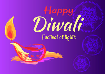 Happy Diwali Festival of Lights 2018 Banner