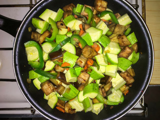 cooked, cuisine, dish, food, onion, vegetable, vegetarian, top view