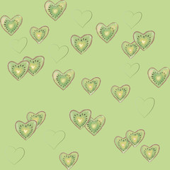 seamless pattern with hearts