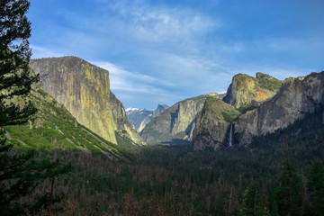 Yosemite mountains in California 