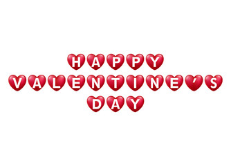 Valentine's day background with hearts. Vector illustration - Vector