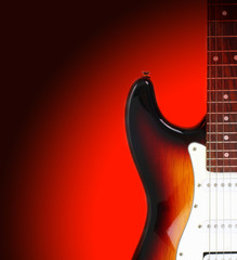Obraz premium electricguitar isolated on gradient background