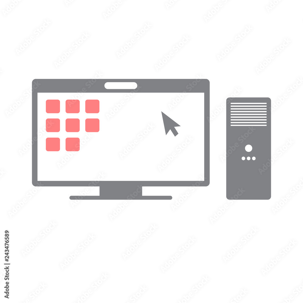 Poster business it solution icon on white background for graphic and web design, modern simple vector sign.