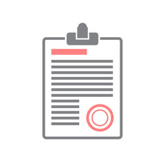 Business document icon on white background for graphic and web design, Modern simple vector sign. Internet concept. Trendy symbol for website design web button or mobile