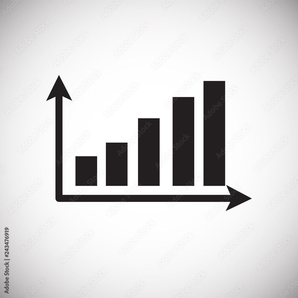 Poster business diagram presentation icon on white background for graphic and web design, modern simple vec