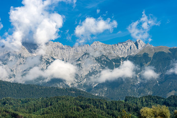 Alps in Austria near Innsbruck at summer