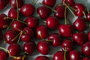 fresh cherries background