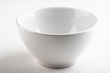 Close up on white bowl