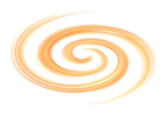 Vector light orange background of swirling texture