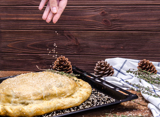traditional kurnik © Anna Tolstopiatykh