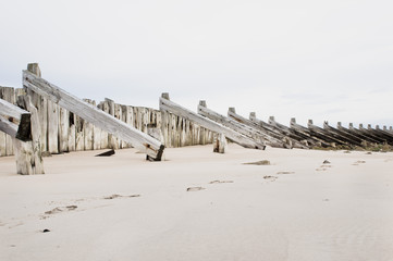 Wooden breakwater