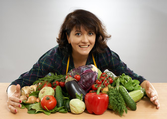 Housewife preparing to cook