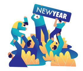 New Year Celebration rave party.