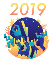 New Year Celebration rave party.