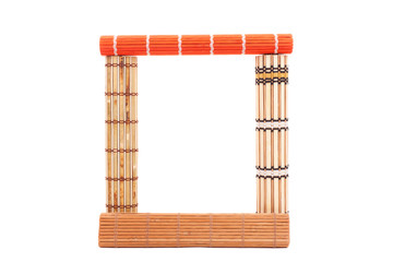 Colourful bamboo rugs in the Chinese style