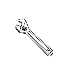 Plumbing key, outline