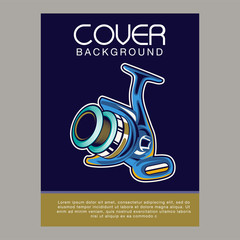 Fototapeta premium Vintage Bass fishing label - Vector