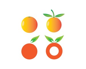 Orange logo design. Vector