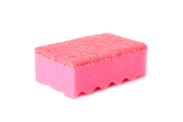 Sponge cleaning kit isolated on white background