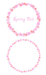 Cherry Blossom Circle Frame set