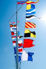 ship flags, signals, morse code