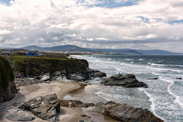 Fototapeta na wymiar landscape in the coast of lugo