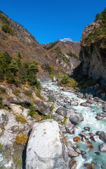 Rocky River or stream in the Himalayas