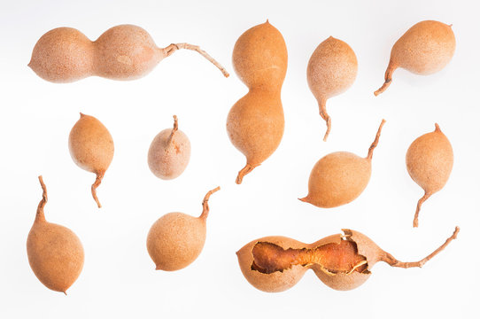 Organic Tamarind - Tamarindus indica. Top view