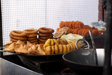 Asian street food in Nepal