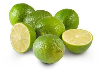 isolated image of lemons close up