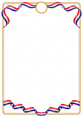 Frame and border of Croatia colors flag