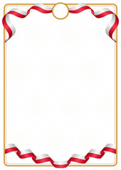 Frame and border of Malta colors flag
