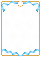 Frame and border of Saint Lucia colors flag