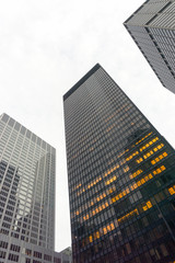 Fototapeta na wymiar Skyscrapers, modern buildings in New York city