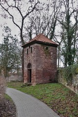 Fototapeta premium Bad Frankenhausen - Turm an der Stadtmauer