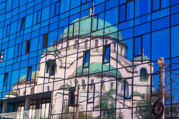 Church of Saint Sava Reflection, Belgrade, Serbia 