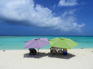 Caribbean sea, Los Roques. Vacation in the blue sea and deserted islands. Peace. Fantastic landscape
