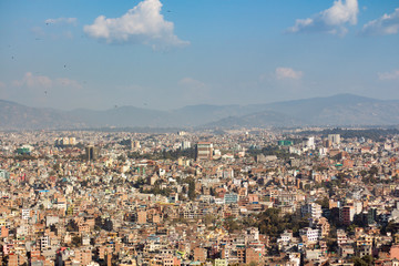 Obraz premium Landscape of Kathmandu city valley