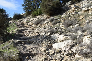 Rocky Ascent of Aphrodite Trail, Cyprus