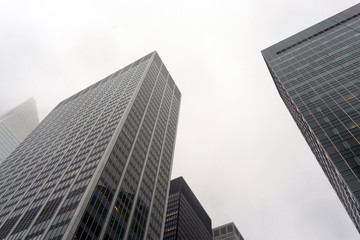Obraz na płótnie Canvas Skyscrapers, modern buildings in New York city