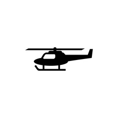 Vector illustration of helicopter in monochrome - Vector