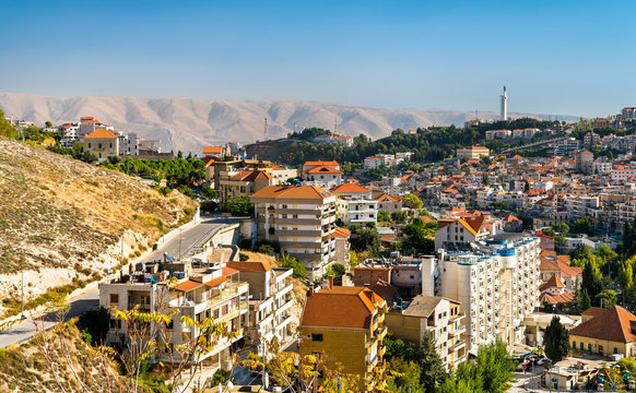 View of Zahle, the capital of Beqaa Governorate of Lebanon