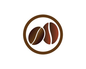 Coffee Beans Logo Template vector icon