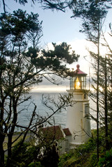 Coquille River Lighthouse was built near Bandon, Oregon in 1891