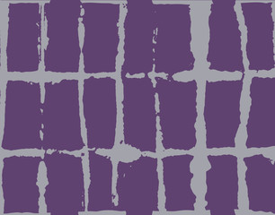 Naklejka premium Traditional Japan Tie Dye Ornament Organic Kimono Vector Seamless Pattern. Asian Fashion Fabric Watercolour Batik Print, Wabi Sabi Ikat Geo Texture. Hand Painted Shibori Geometric Seamless Background.