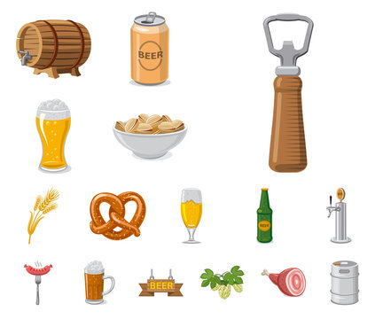 Vector illustration of pub and bar icon. Set of pub and interior stock symbol for web.