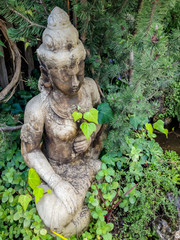 buddhist statue in the garden