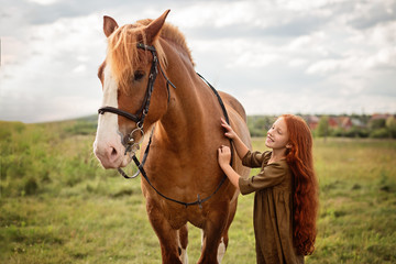 girl with horse